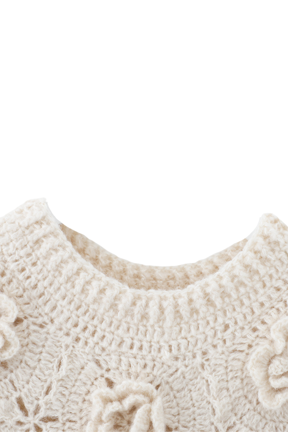 'Venus' Hand-Knitted Hollow Sweater