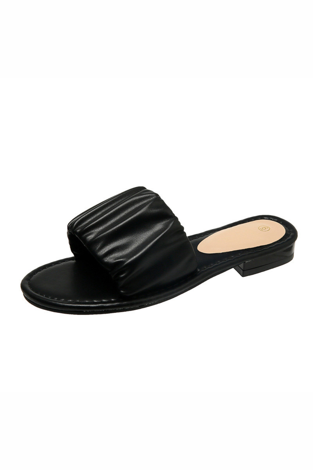 'Shannon' Open-Toe Flat Slides (3 Colors)