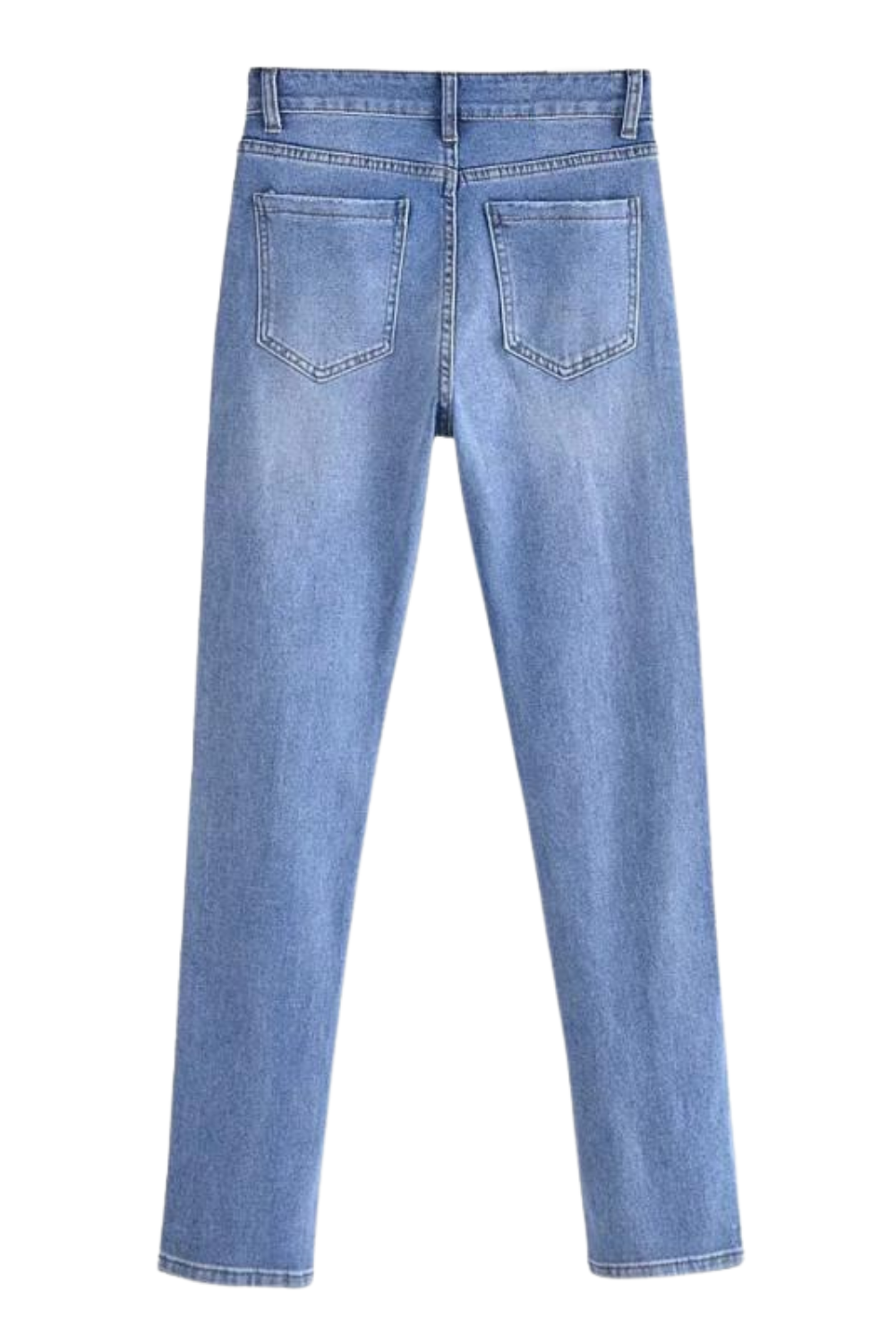 'Stella' High-Rise Ripped Denim Jeans