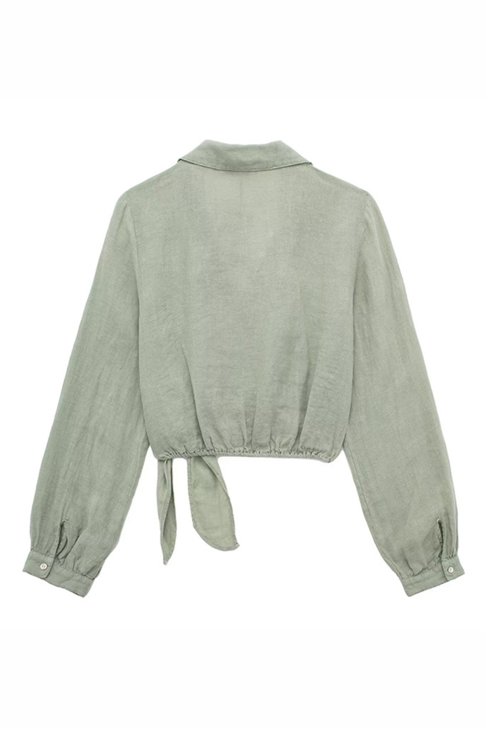 'Tori' Front Wrap Knotted Collared Top