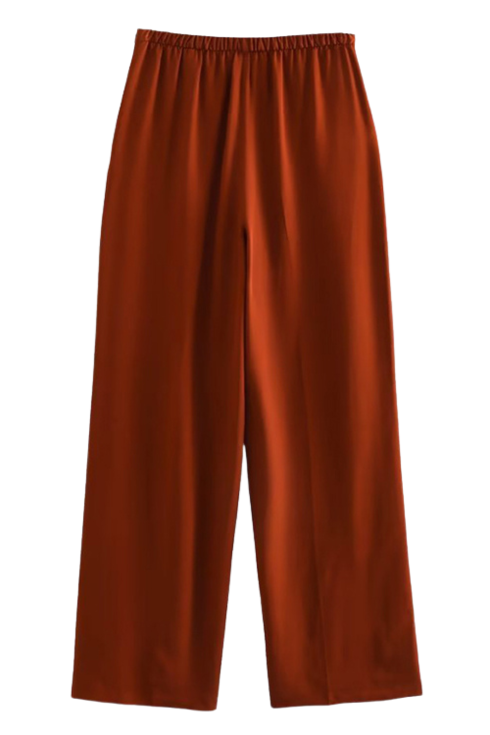 'Vianna' Front Knotted Shirt & Drape Wide Leg Pants