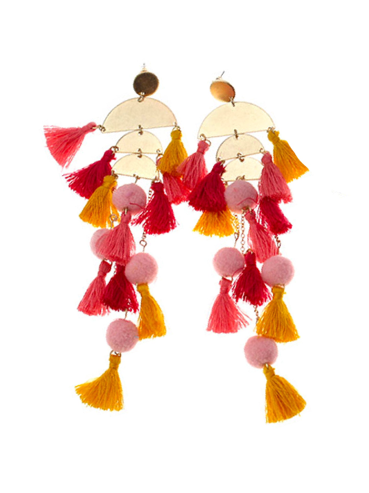 'Invia' Tassels Statement Earrings (2 Colors)