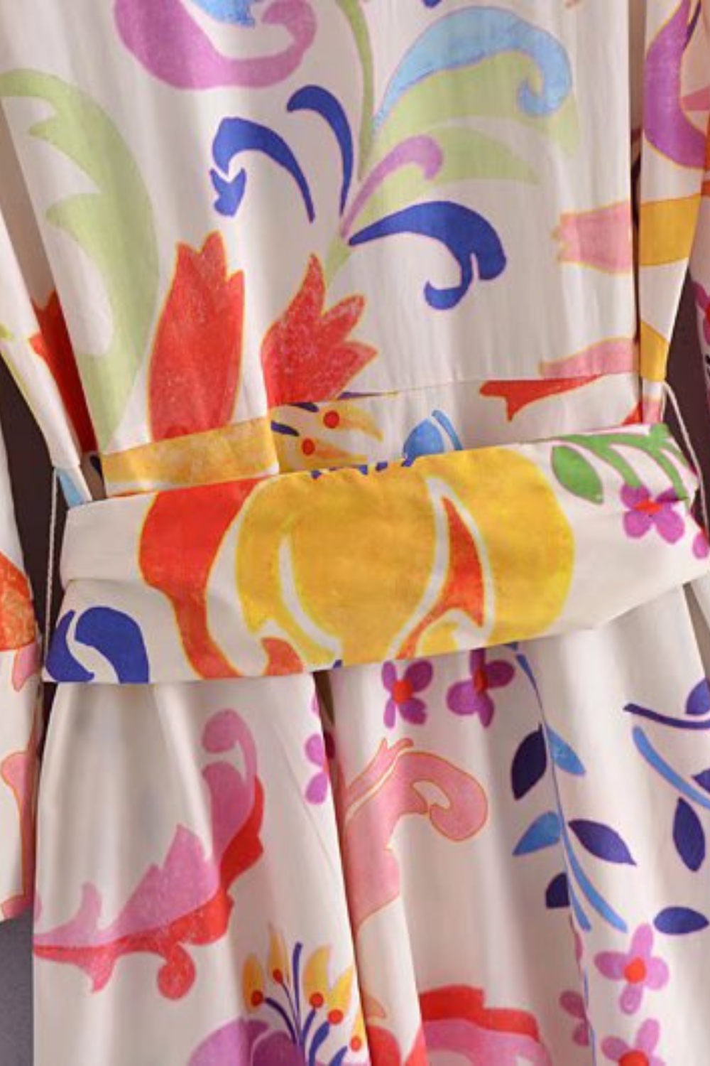 'Wendy' Floral Waist-Tie Collared Dress