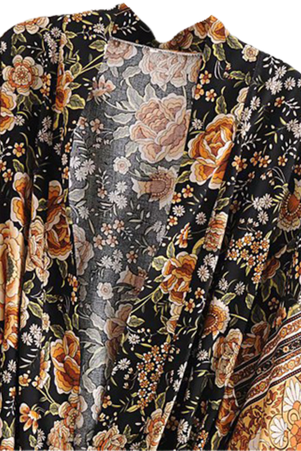 'Ivanna' Floral Waist Belted Kimono