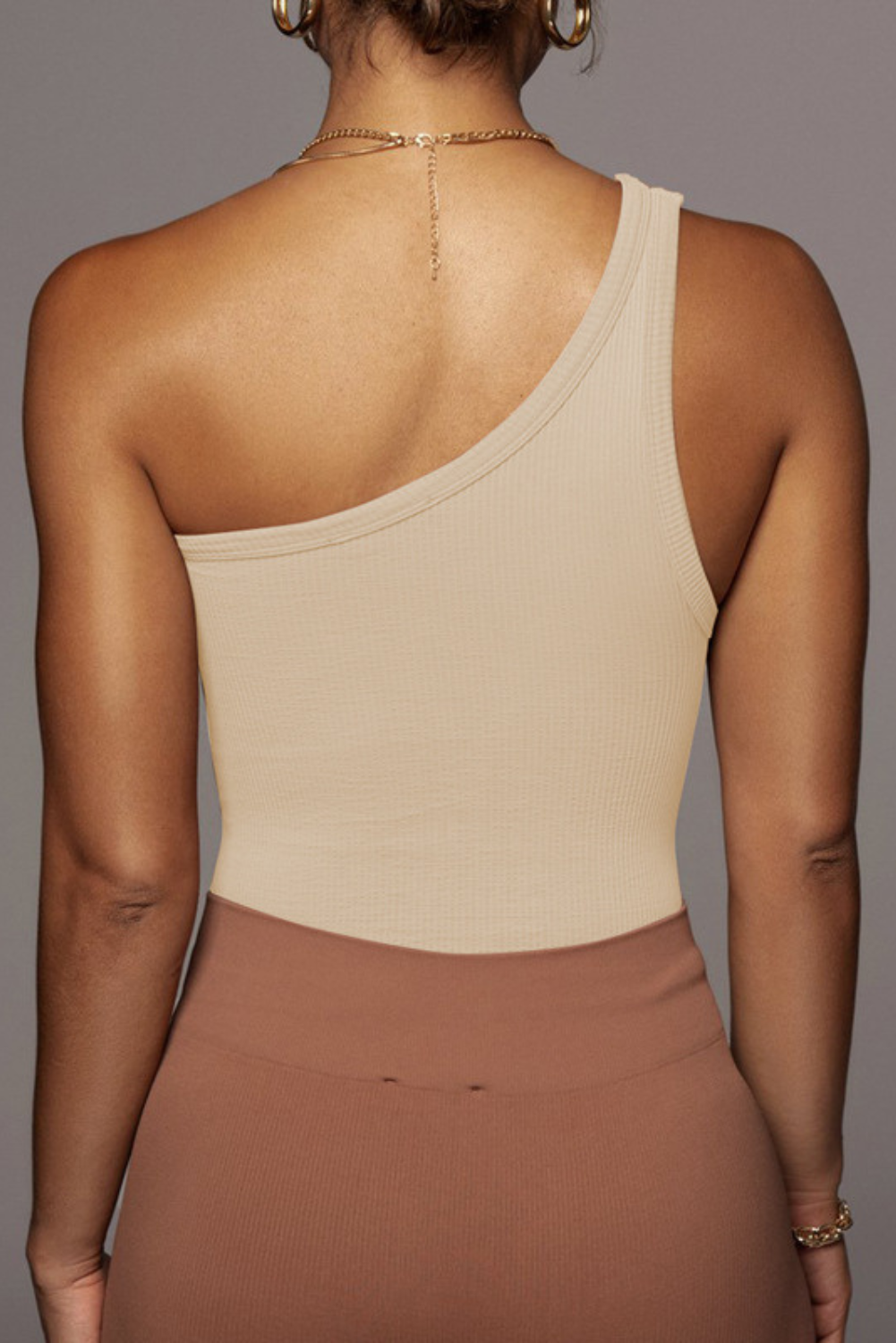 'Melinda' One-Shoulder Sleeveless Camisole (3 Colors)