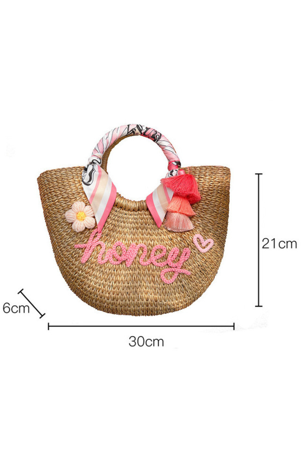 'Camille' Customizable Straw Bag (2 Styles)