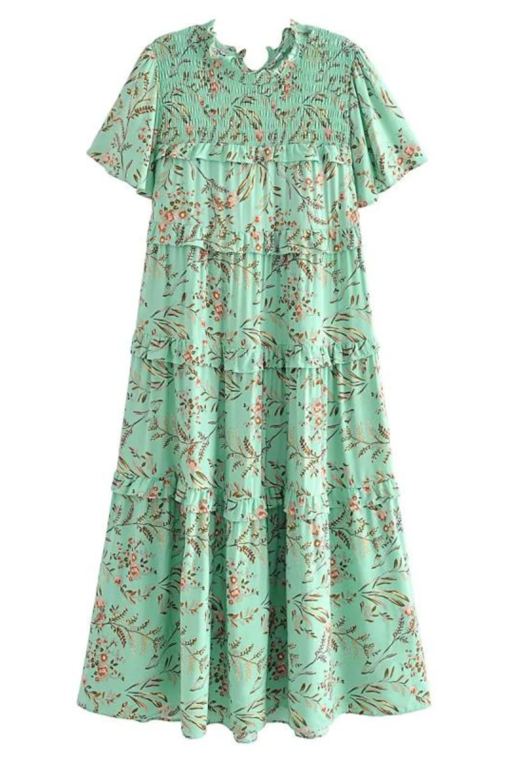 'Darcy' Floral Smocked Tiered Dress (2 Colors)