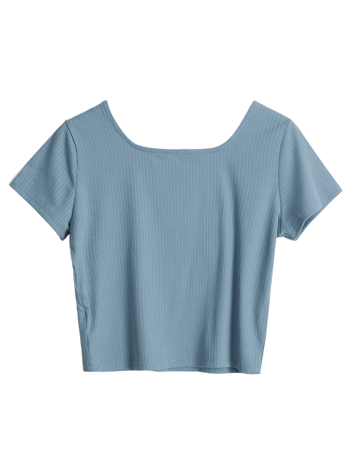 'Toby' Buttoned Square-neck Top (4 Colors)