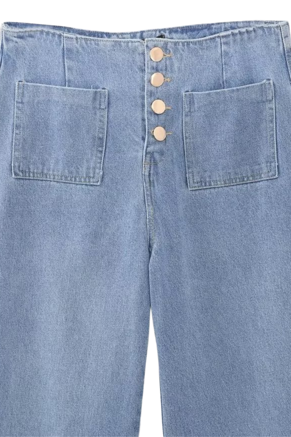 'Kendra' Wide-Leg Cropped Denim Jeans (2 Colors)