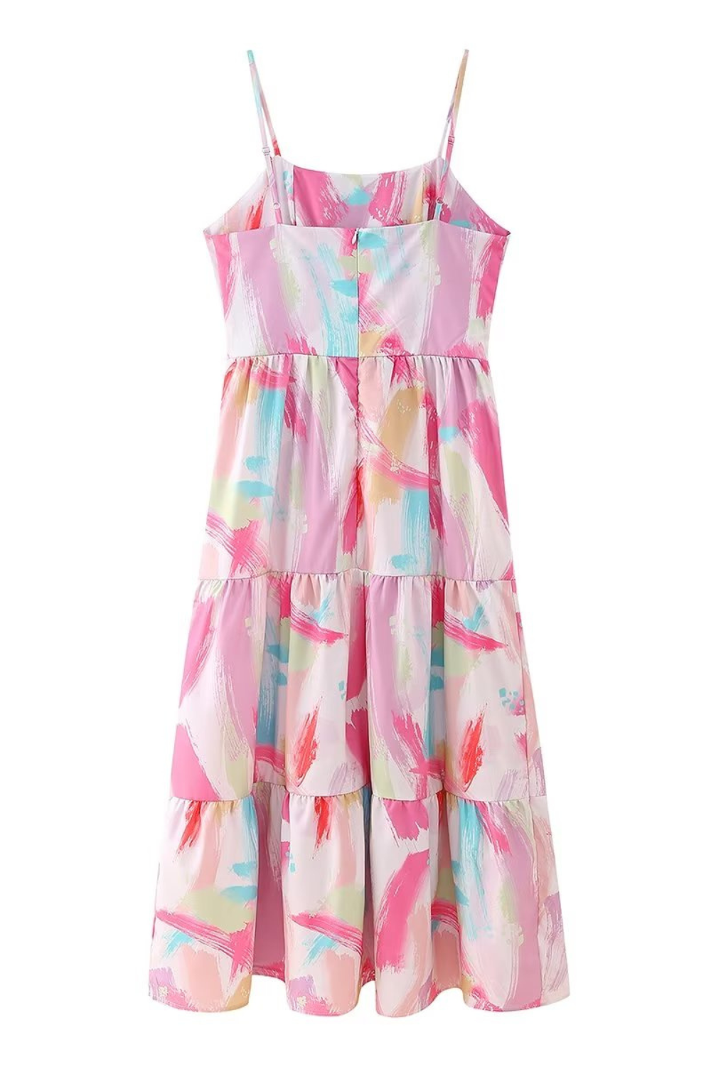 'Joyce' Sleeveless Ruffled Tiered Dress