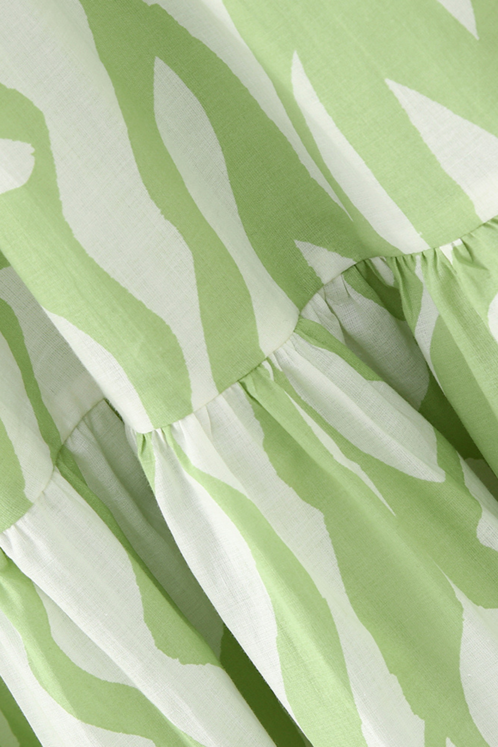 'Zoe' V-Neck Collared Tiered Dress