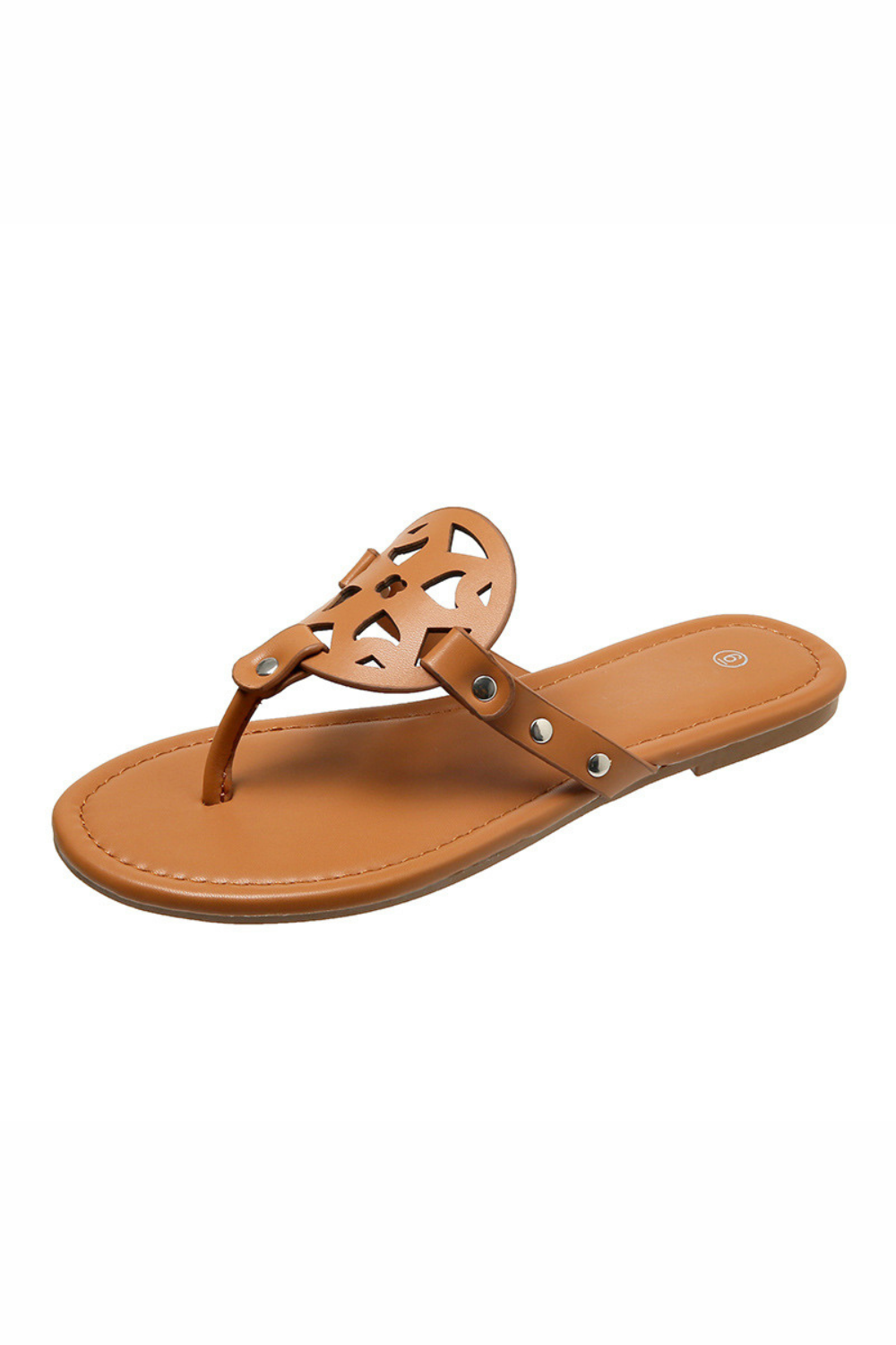 'Zarina' Cutout Toe-Thong Slippers (3 Colors)