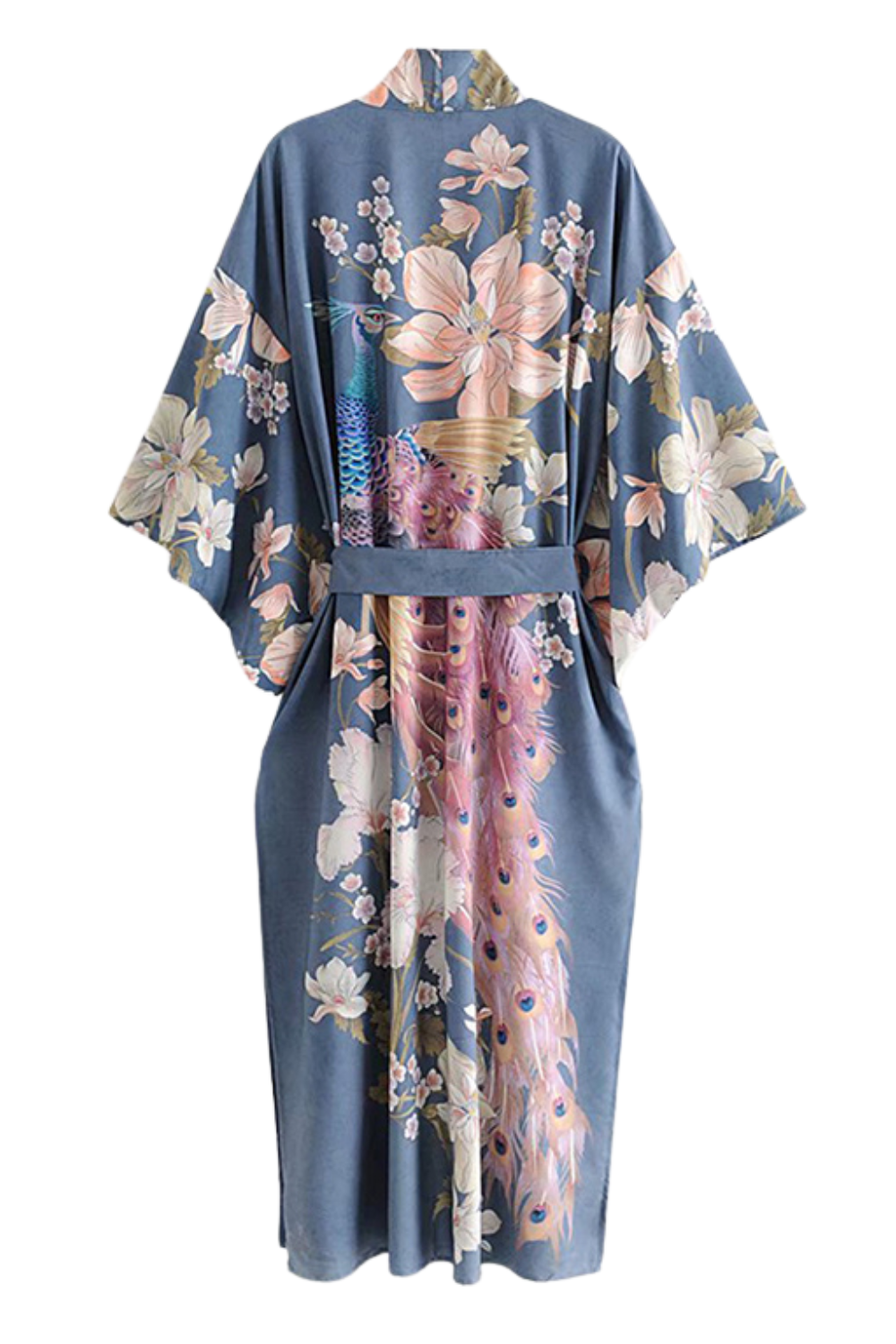 'Riley' Floral Waist-Tie Kimono