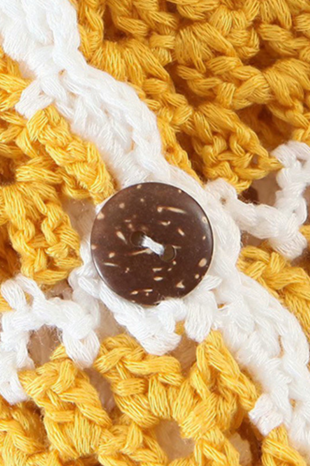 'Raquel' Sun Flower Crochet Hand-Knitted Cardigan