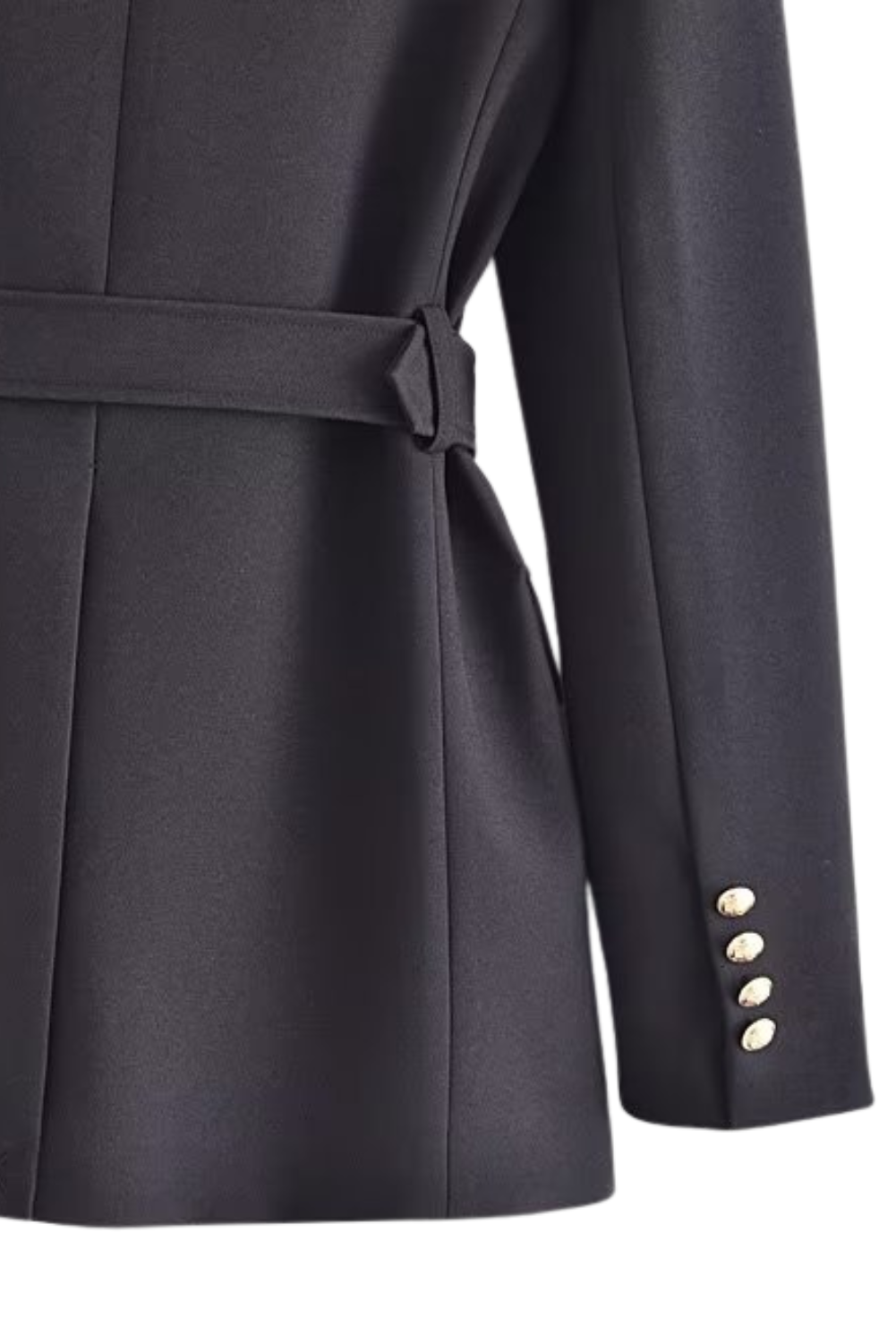 'Tamia' Single-breasted Belted Blazer Coat