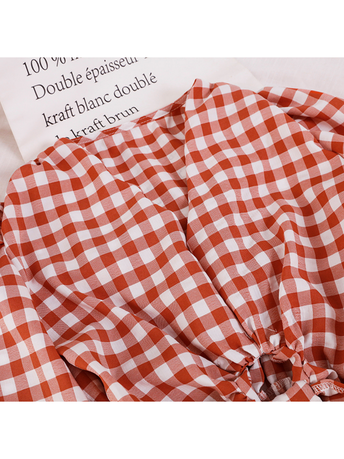 'Sunni' Gingham Gathered Hoop Top (3 Colors)
