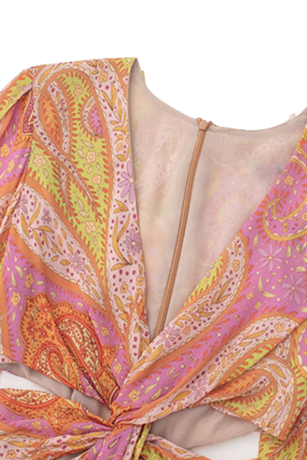 'Abigail' Floral V-Neck Cutout Dress