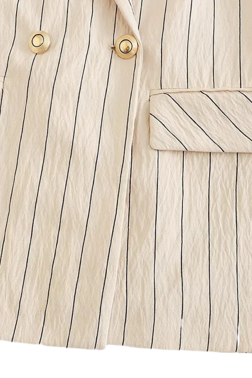 'Emory' Stripe Double-Breasted Suit Blazer