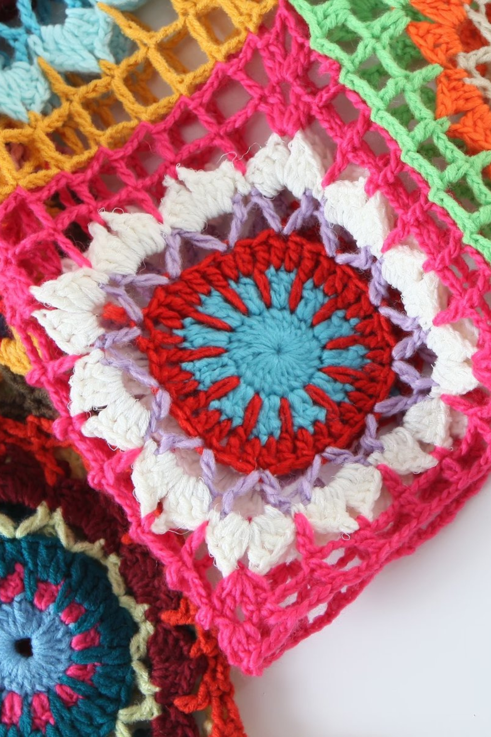 'Vanya' Crochet Hand-Knitted Trumpet Sleeve Sweater