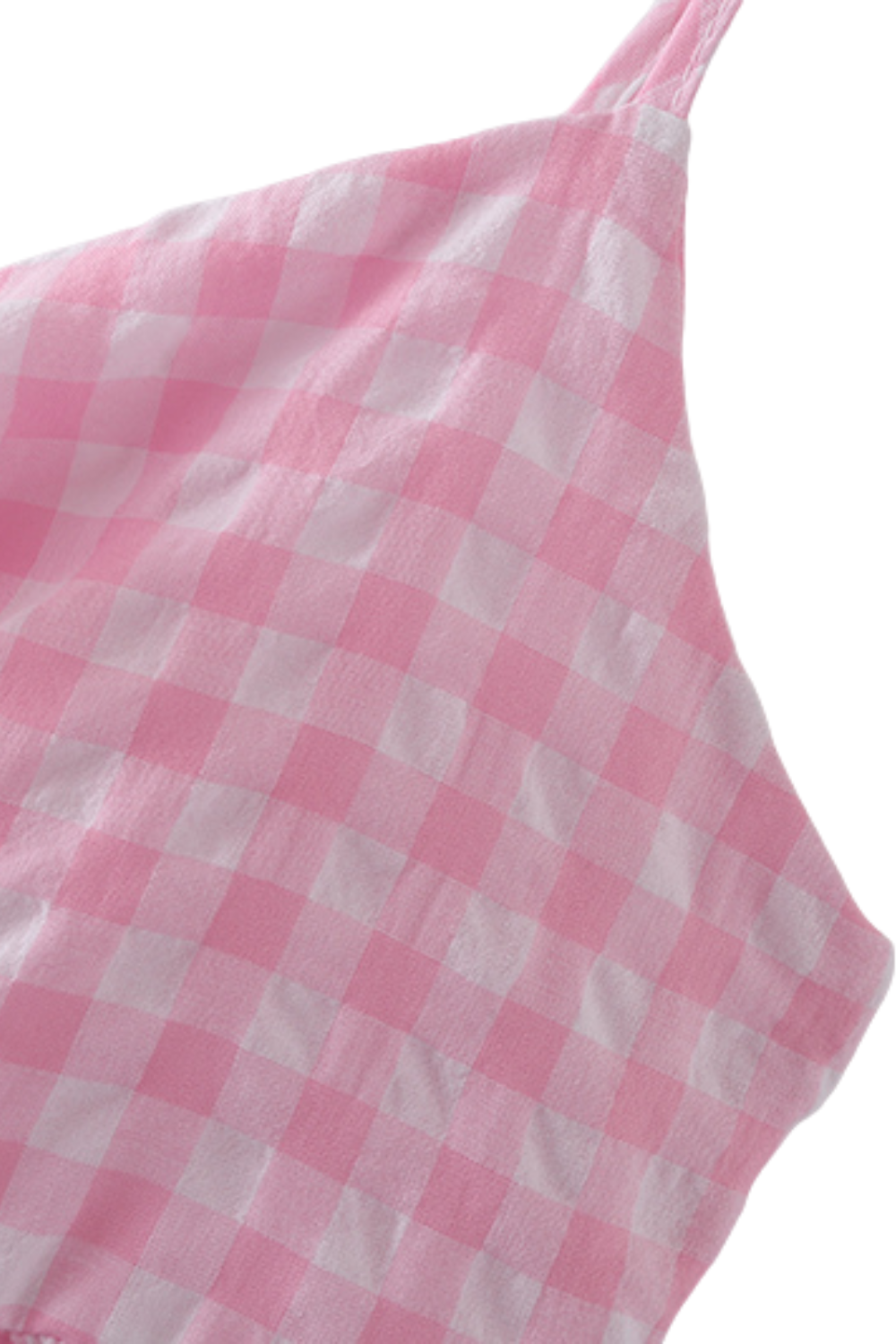 'Eugenie' Gingham Bow-Tie Front Sleeveless Dress