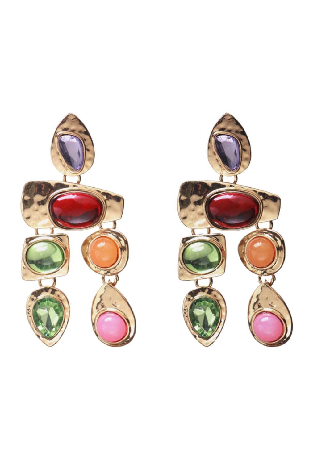 'Helen' Colorful stones Drop Earrings