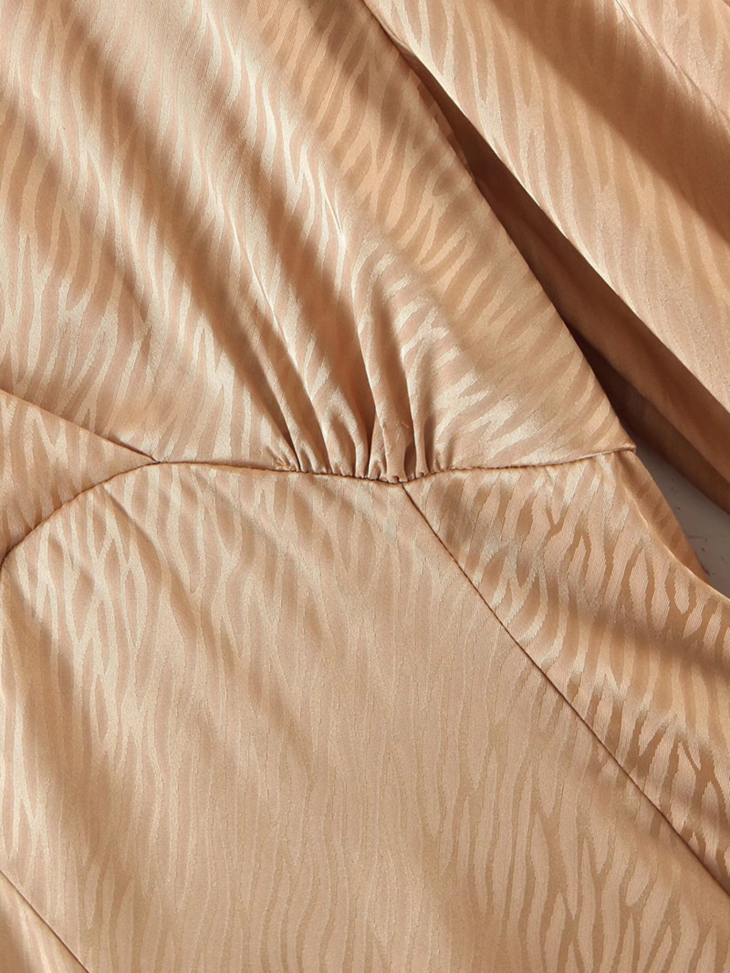 'Wendie' Zebra Pattern Silky Mini Dress