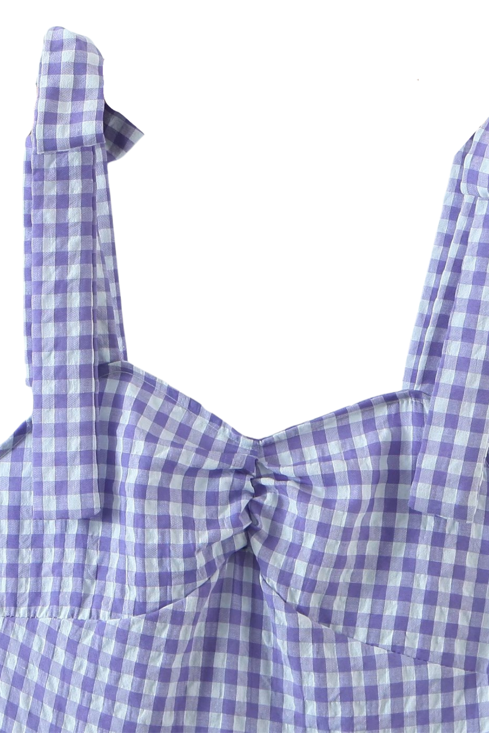 'Chloe' Gingham Sleeveless Midi Dress