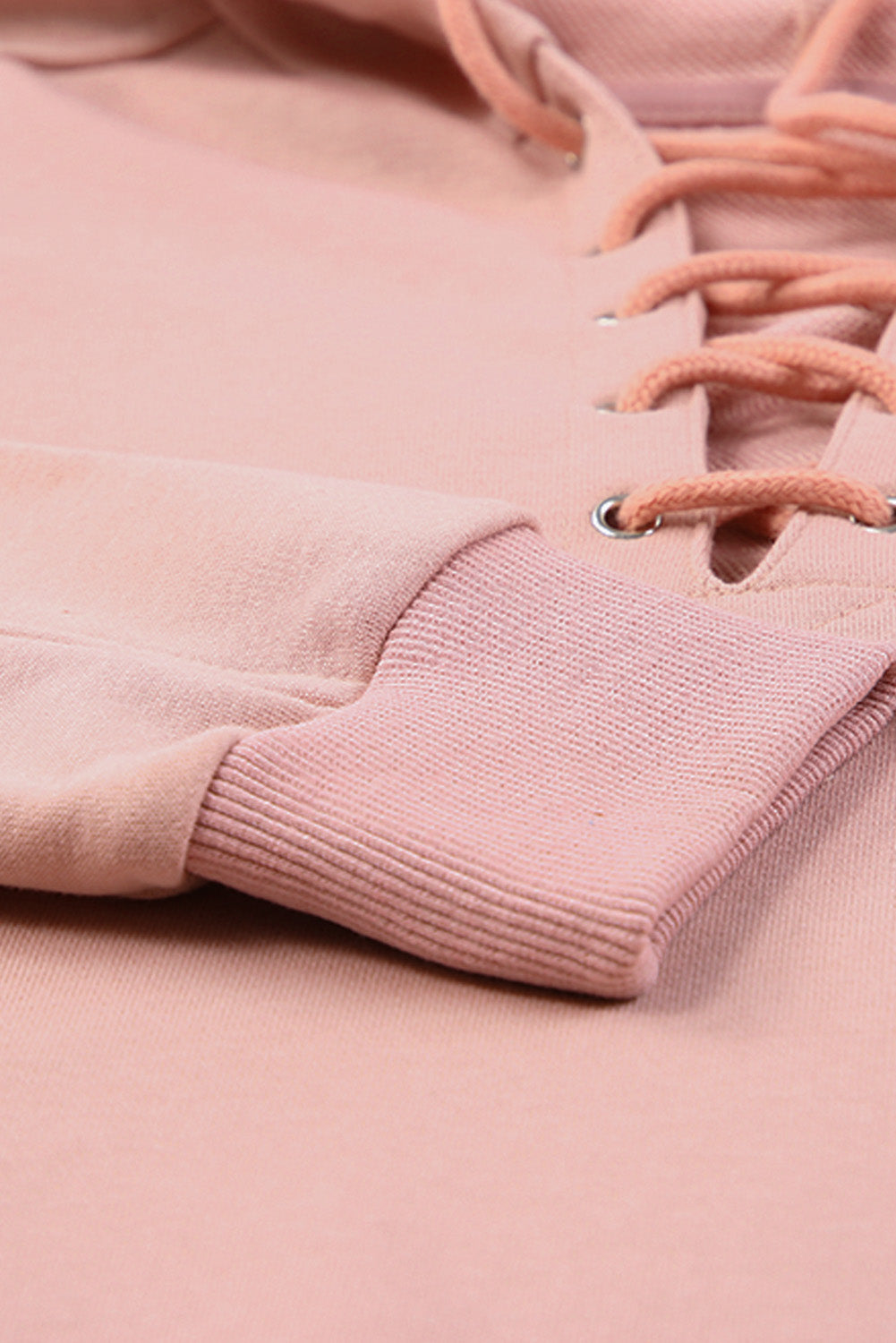 'Lorna' Lace-Up Dropped Shoulder Hoodie (3 Colors)