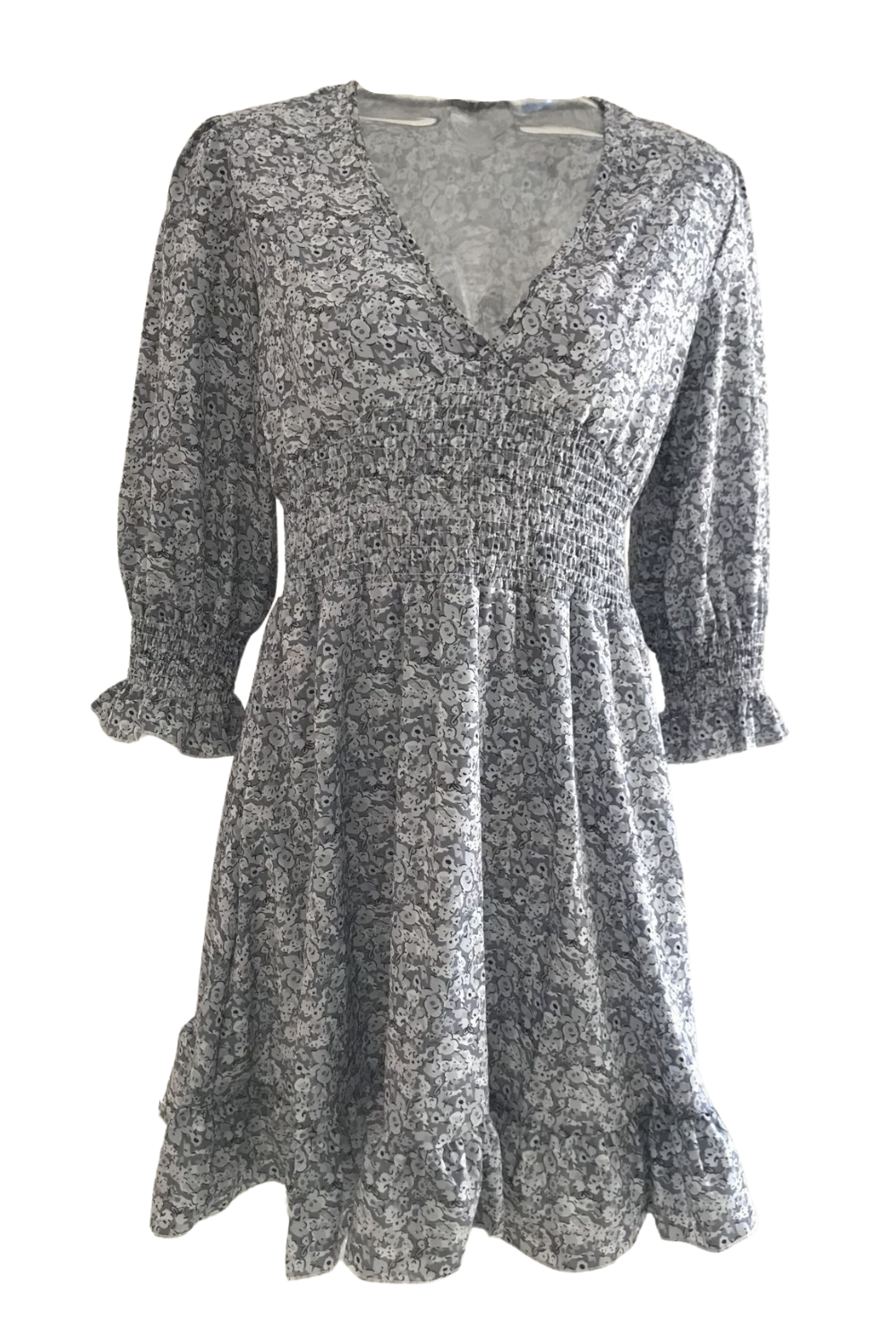 'Omelia' Floral V-Neck Ruffled Dress #167132