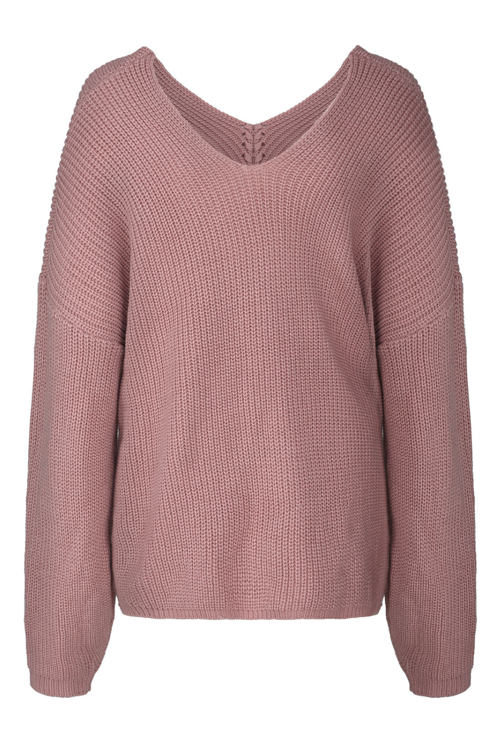 'Kylie' Full Size Loose V-neck Drawstring Knitted Sweaters (6 Colors)