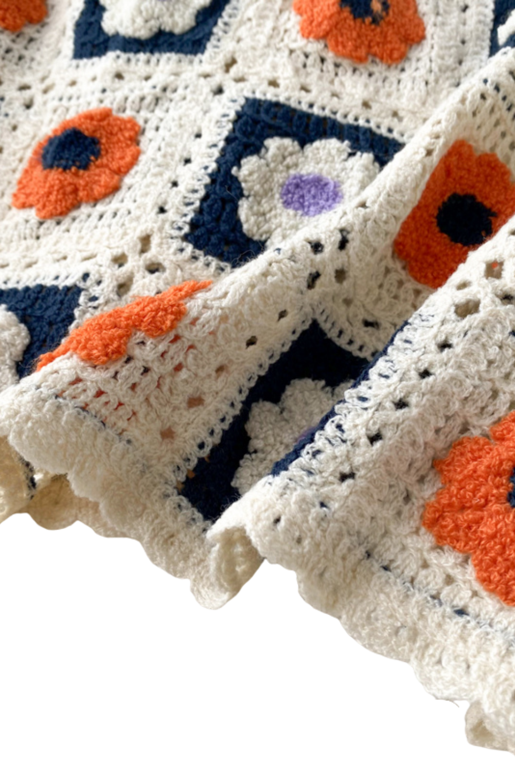 'Hillary' Hand knitted Crochet Dress (3 Colors)