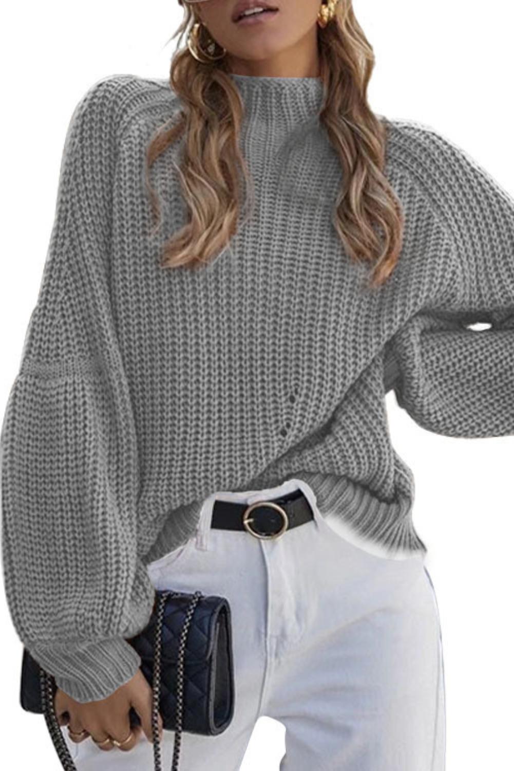 'Lyca' Knitted Turtleneck Sweater (7 COLORS)