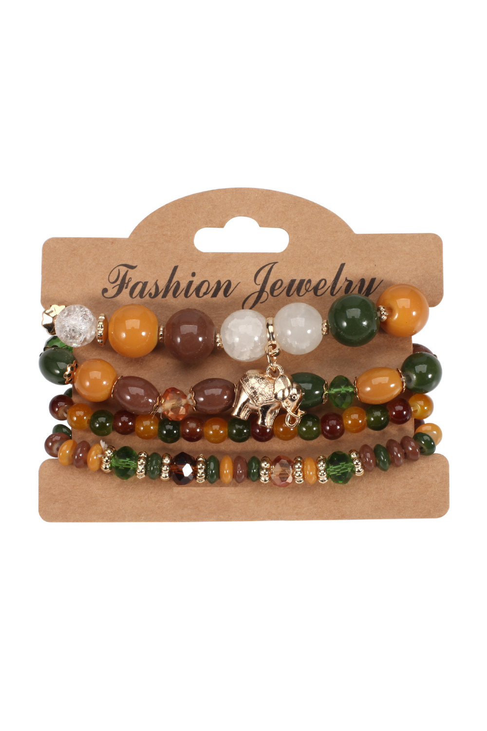 'Helena' Multi-Layer Bohemian Glass stones Beads Bracelet (8 Styles)
