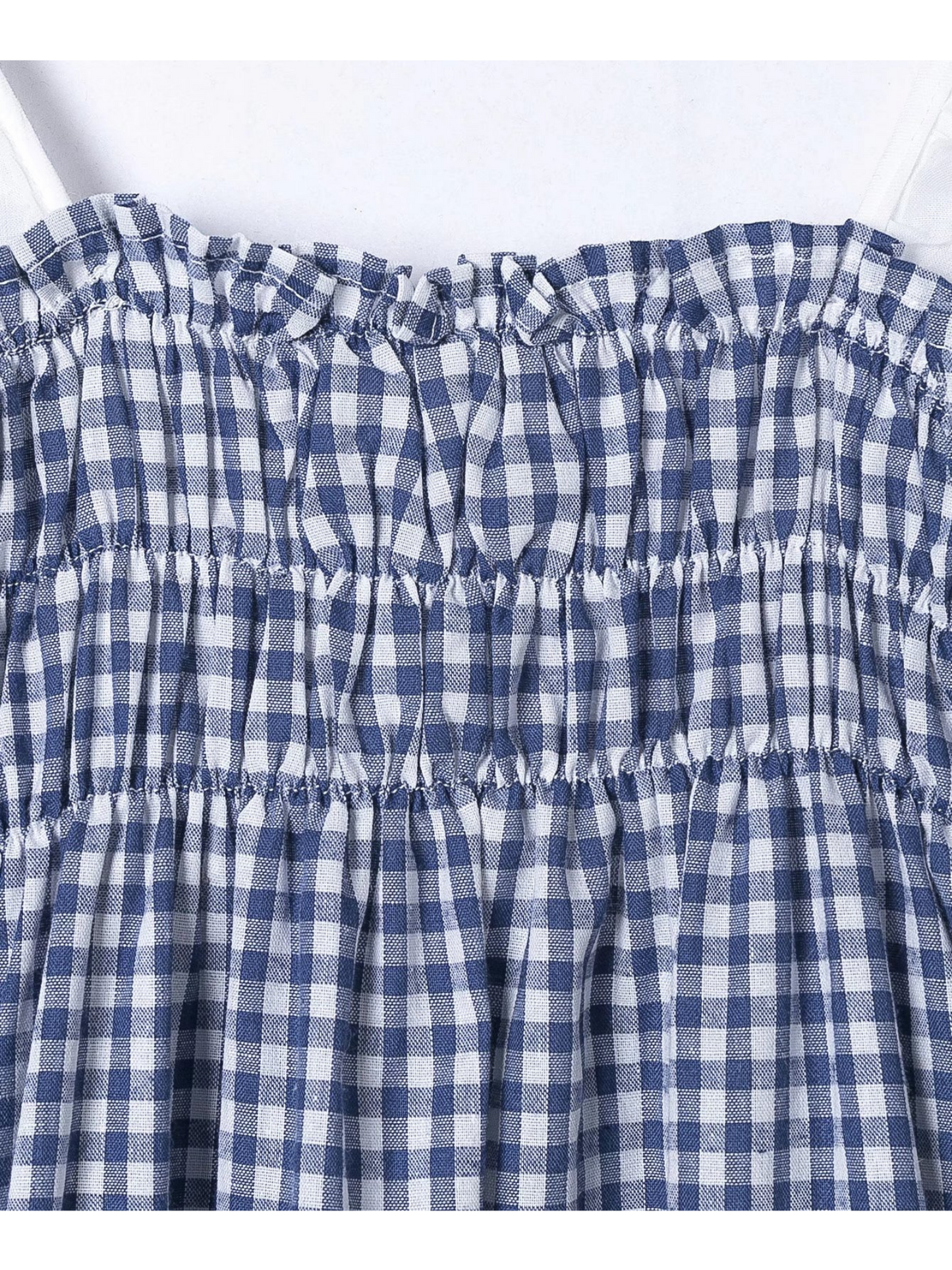 'Rayne' Crochet Lace Checked Midi Dress