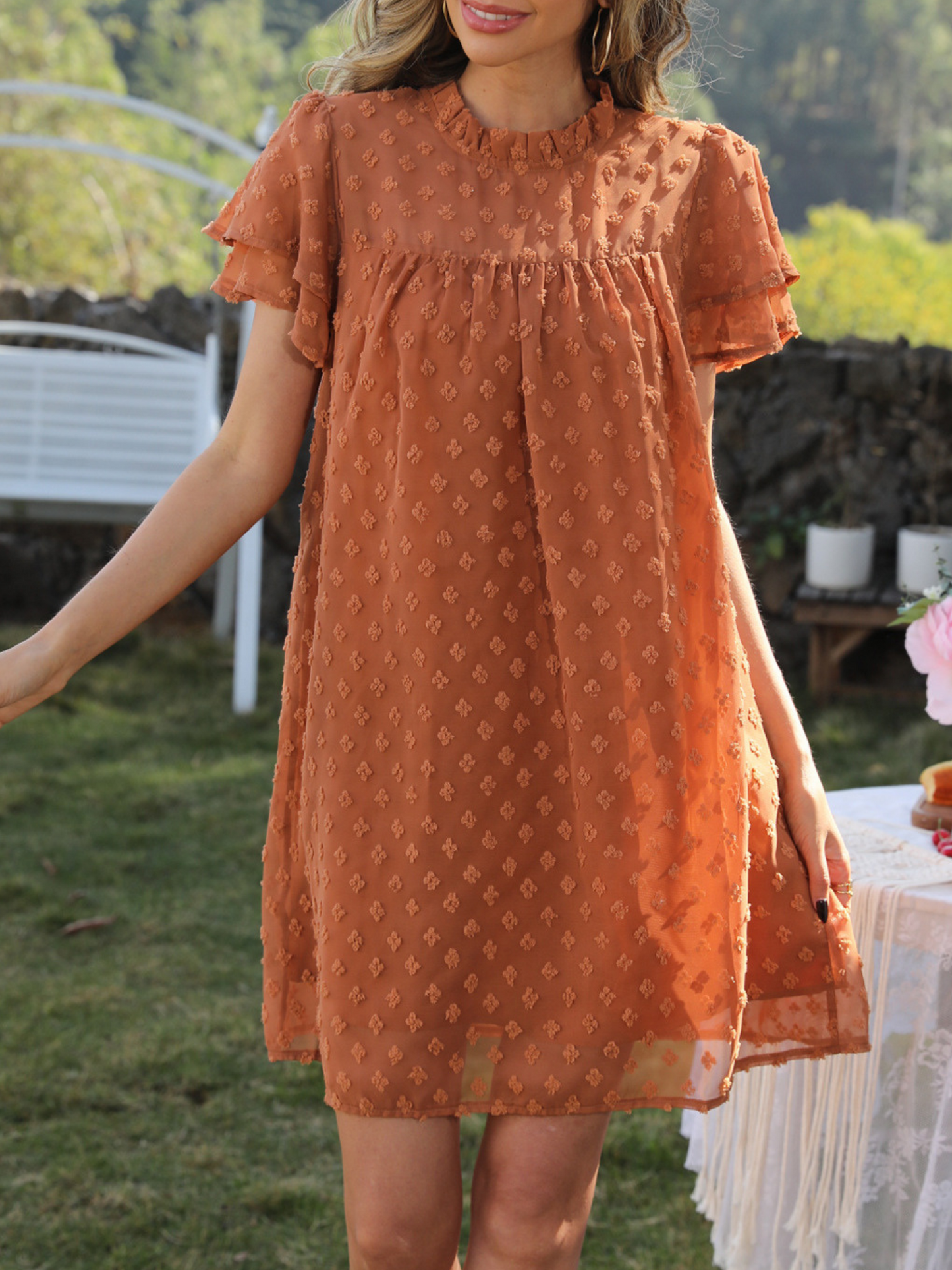 'Juliet' Swiss Dot Straight Dress (6 Colors)