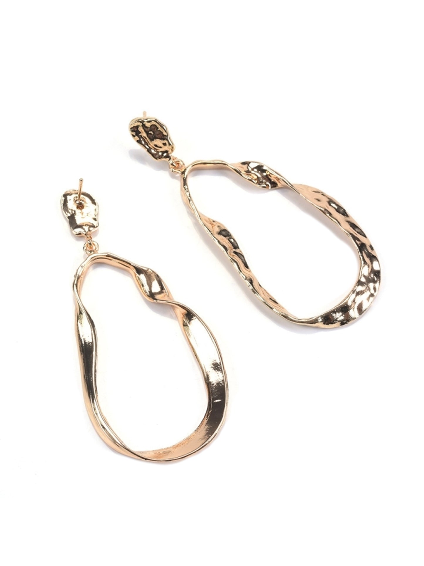 'Vada' Irregular Shaped Alloy Earrings