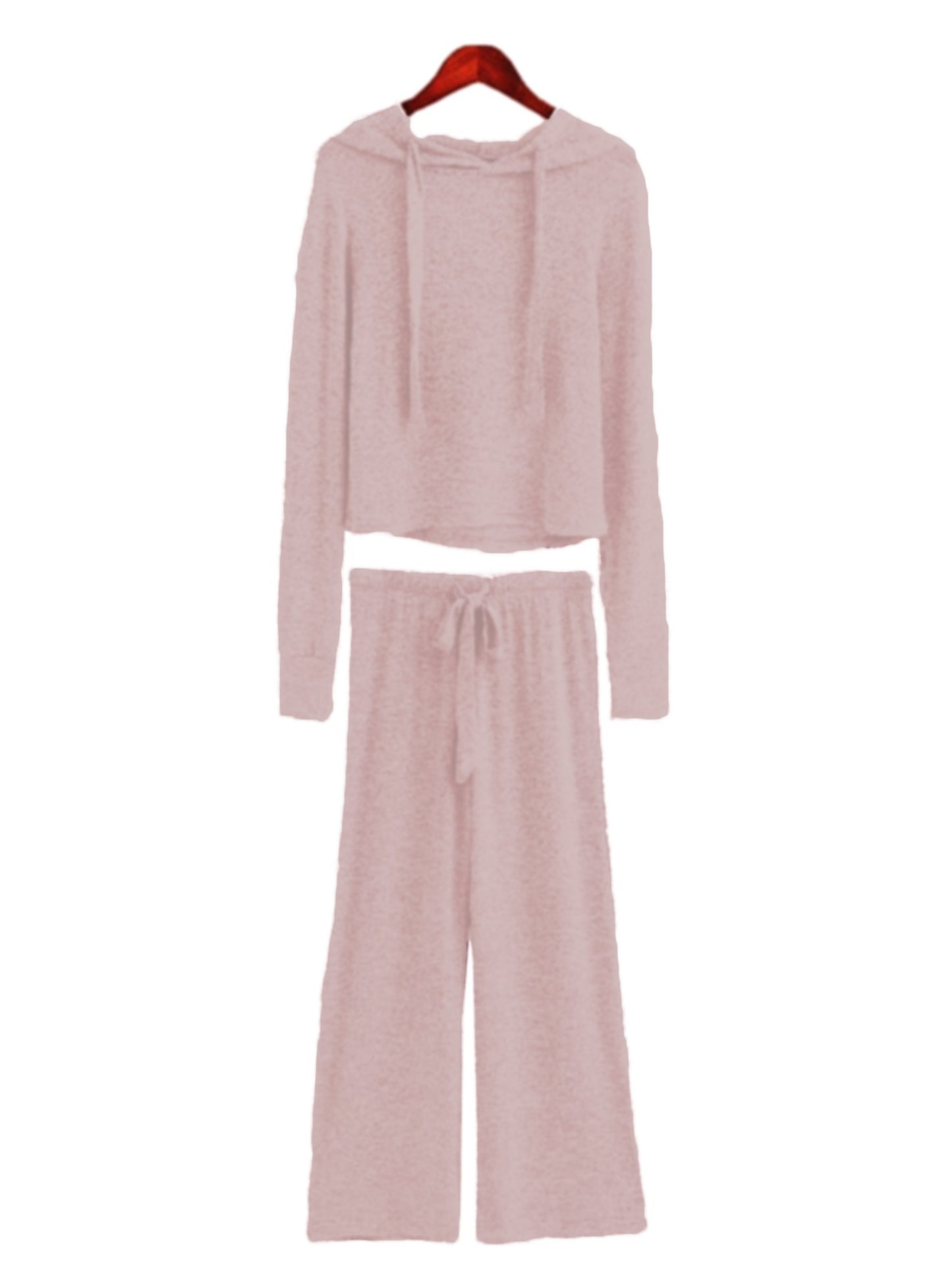 'Vania' Cropped Hoodie and Bottoms Loungewear Set (4 Colors)