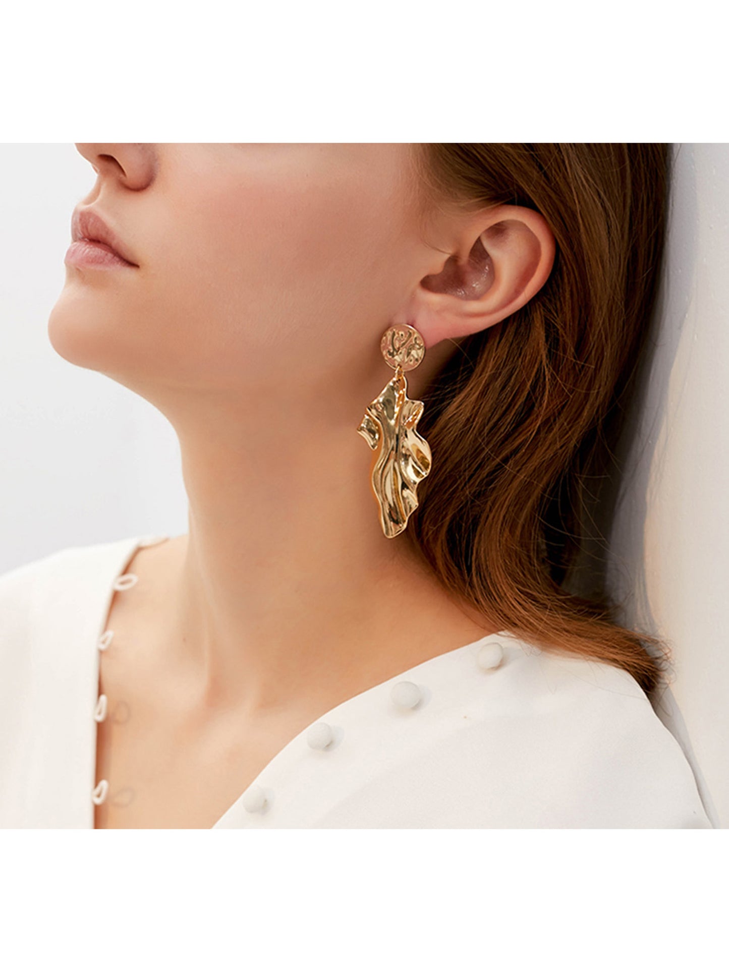 'Fiona' Irregular Shaped Drop Earrings