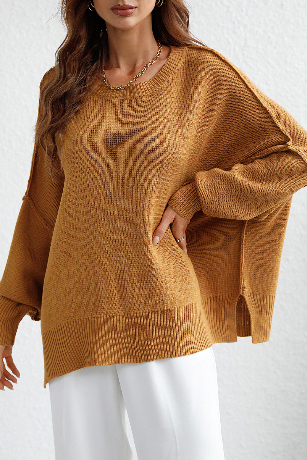 'Sandy' Round Neck Sweater (6 Colors)