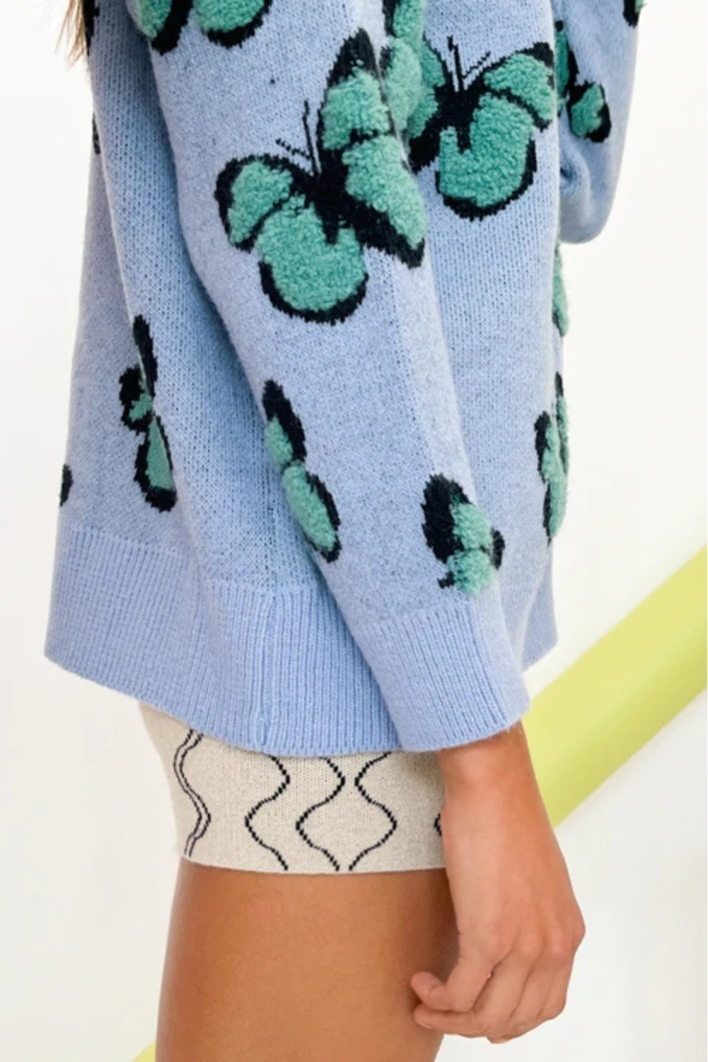 'Abbey' Butterfly Pattern Crewneck Sweater (5 Colors)