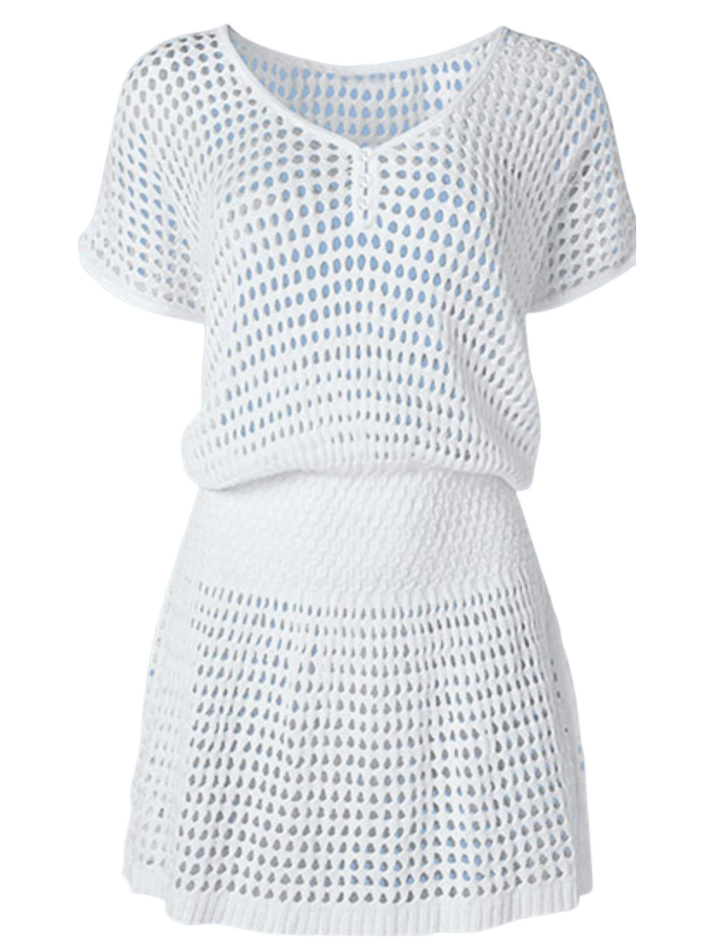 'Elva' V-neck Beach Cover-up Dress (3 Colors)