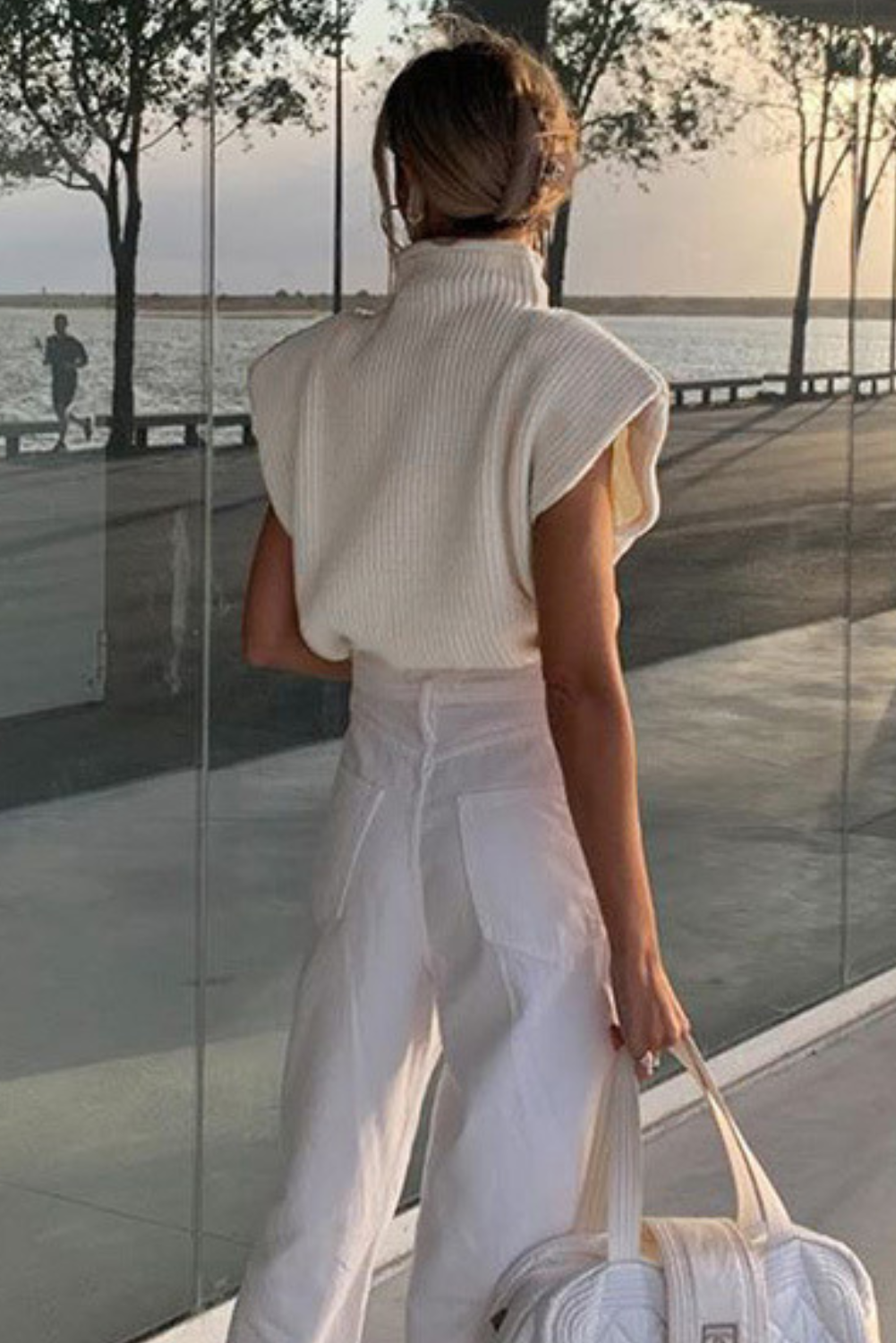 'Katlyn' Turtleneck Sleeveless Knit Vest (4 Colors)