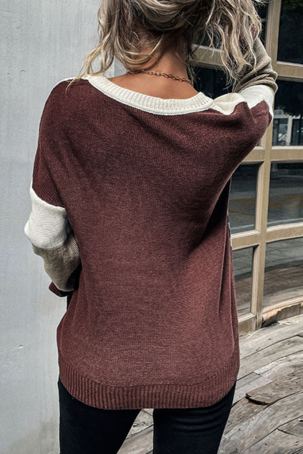 'Sue' Leopard Colorblock Sweater