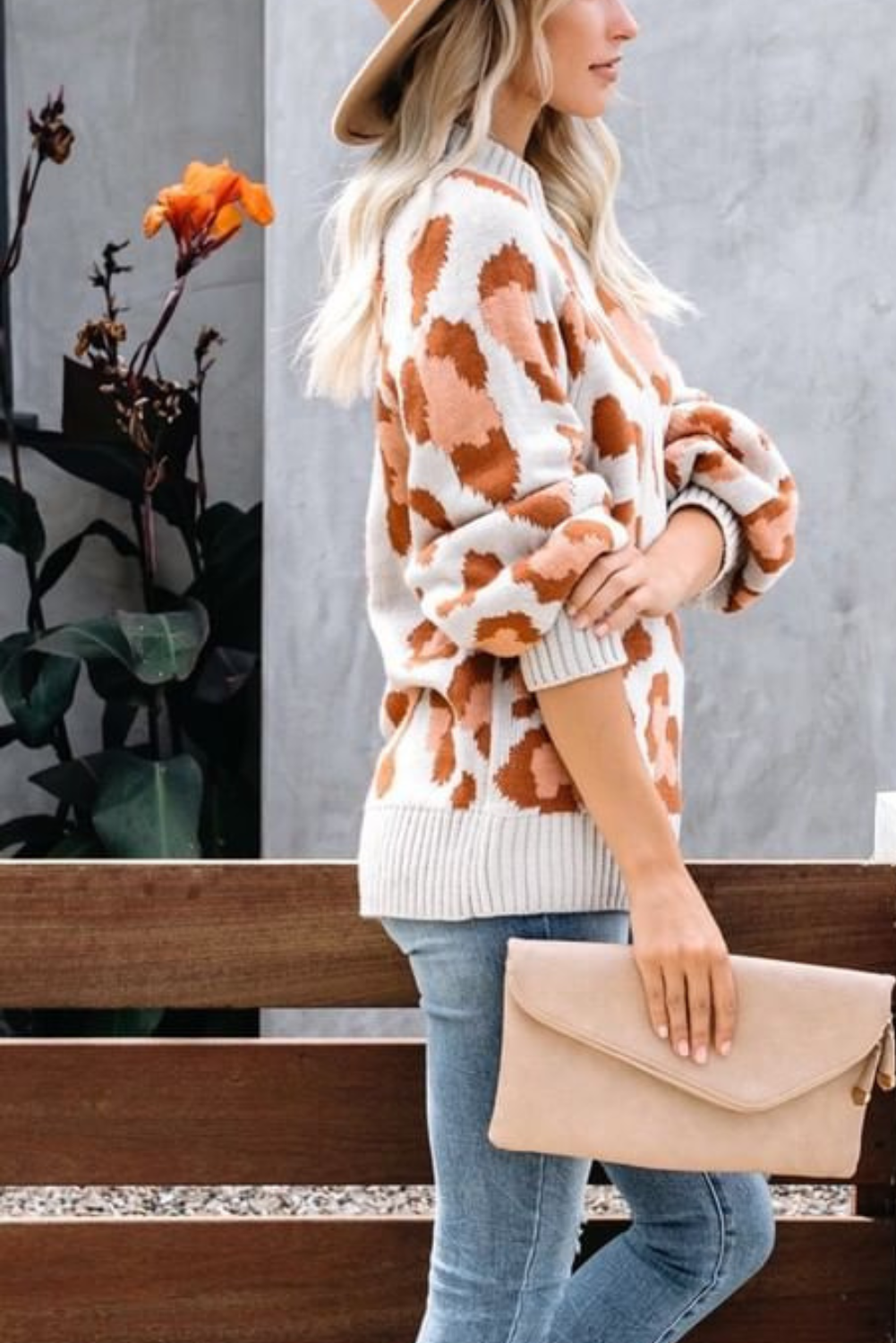 'Sindy' Leopard Print Long Sweater (4 Colors)