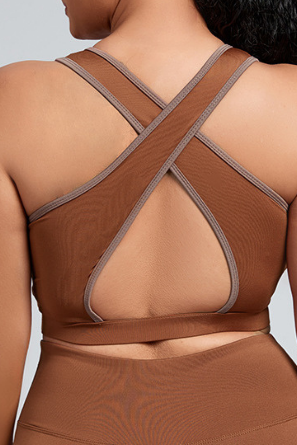 ‘Nora' Twisted Full Size Yoga Bra