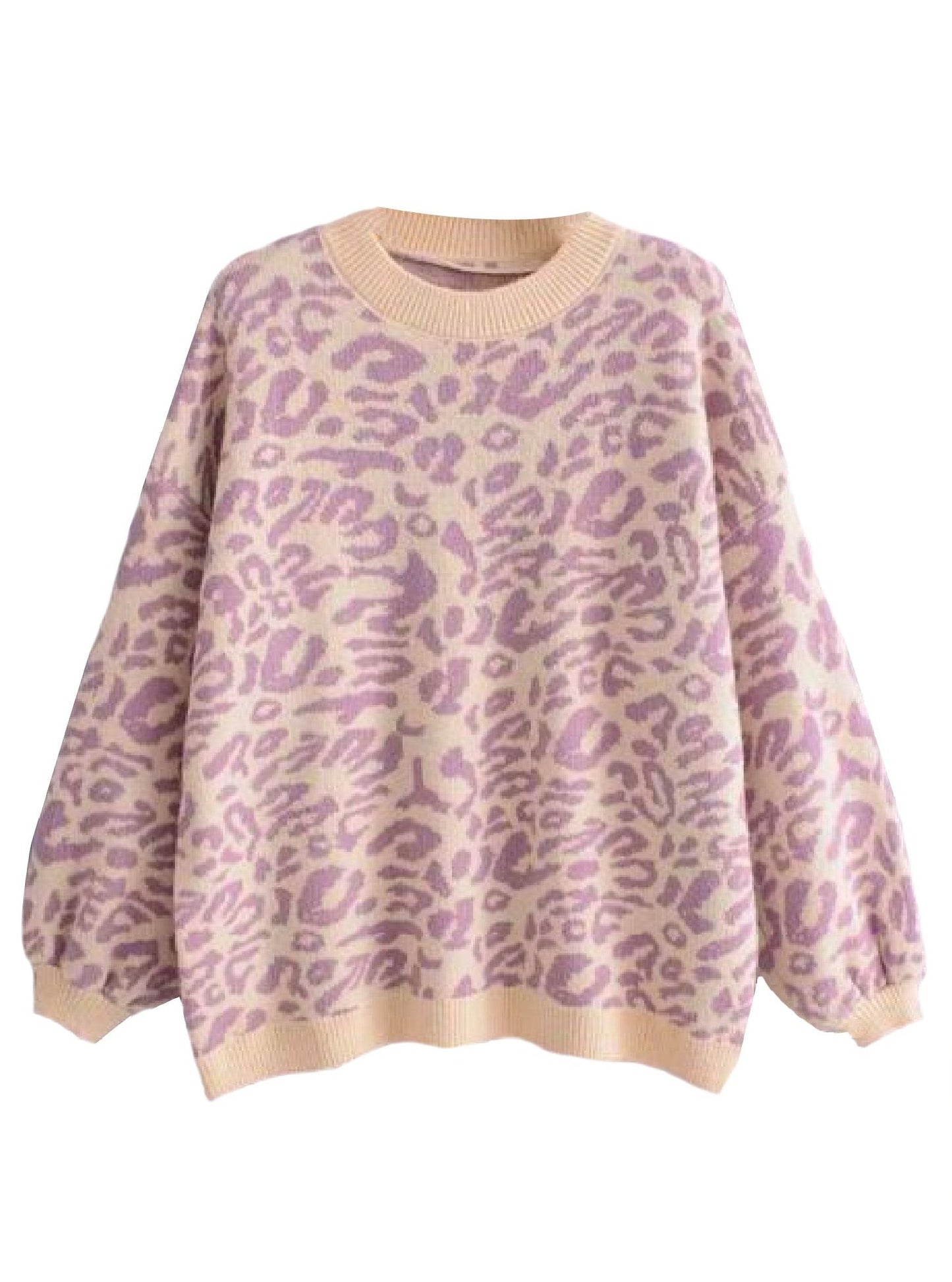 'Kanya' Crewneck Leopard Print Sweater (3 Colors)