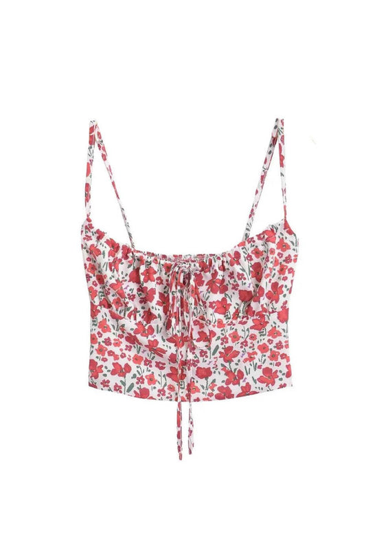 'Ellie' Printed Drawstring Camisole