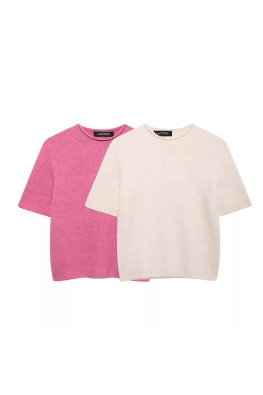 'Ella' Soft Knit Short-Sleeve Top