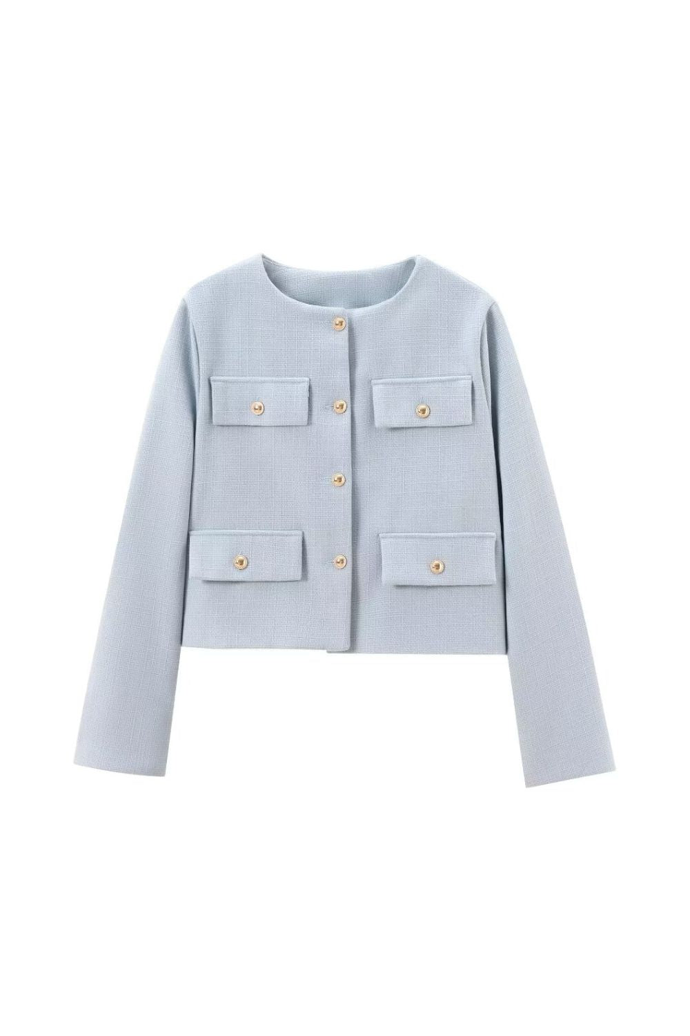 'Lily'Flap-Decorated Pocket Coat