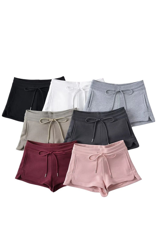 ‘Millie’ Low-waisted Drawstring Shorts Casual Pants